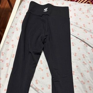 Adidas Kids Black High-Waisted Leggings